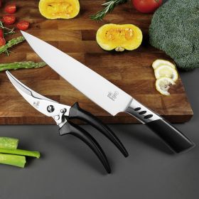 2PCS KITCHEN KNIFE. Chef knife and Poultry shears