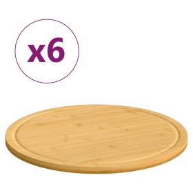 Chopping Boards 6 pcs 15.7"x0.6" Bamboo