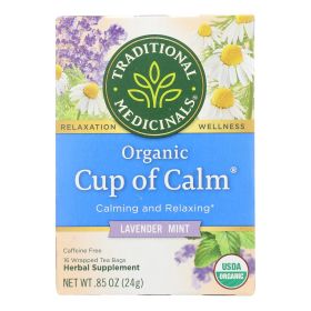 Traditional Medicinals Organic Easy Now Herbal Tea - 16 Tea Bags - Case Of 6