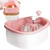 Fruit Vegetable Cleaning Device Salad Manual Washing Spinner with Brush Hand Crank Fruit Washing Machine with Bowl Kitchen Gadget