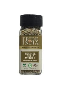 Pride of India - Fennel Seed Whole - Gourmet Spice - Fresh & Aromatic - Mouth Freshener - GMO/Gluten Free - Flavoring for bakes