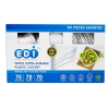 EDI Disposable Plastic Cutlery Set,70 Forks,70 Knives,70 Spoons, White, 210 Count