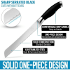 Zulay Kitchen Serrated Bread Knife Black