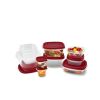 EasyFindLids 24 Piece Food Storage Containers Variety Set, Red