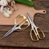 Powerful Scissors, Alloy Stainless Steel Gold Scissors, Wedding Kitchen Golden-plated Scissors