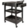 Jeston Entertainment Cart; Espresso