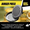 Hamburger Press Maker Nonstick Patty Mold Meat Beef Pork Lamb Veggie Aluminum Burger Press Maker for Picnic BBQ