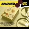 Hamburger Press Maker Nonstick Patty Mold Meat Beef Pork Lamb Veggie Aluminum Burger Press Maker for Picnic BBQ