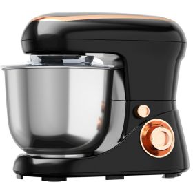 Stand Kitchen Food Mixer 5.3 Qt 6 Speed With Dough Hook Beater (Color: Black, Type: Stand Mixer)