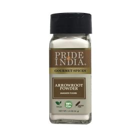 Pride of India - Natural Arrowroot Ground Powder - Gourmet Baking & Thickening Agent - Gluten & GMO Free - Good for Sauces (size: 2 oz)