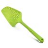 1pc Kitchen Gadget Colander Spatula Leaking Net Strainer Soup Spoon Line Leak Thick Nylon Large Spoon Silicone Leak Ice Shovel 13.5in*4.92in